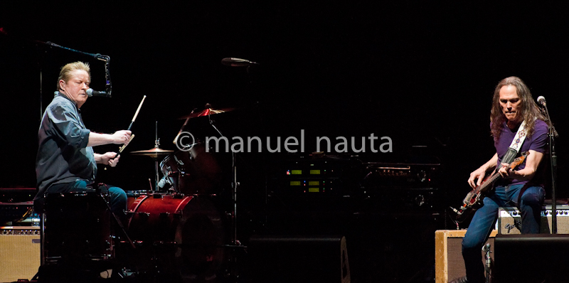 Don Henley (L) and Timothy B. Schmit with the Eagles perform in concert on the "History Of The Eagles" tour at the Toyota Center on February 21, 2014 in Houston, Texas - USA