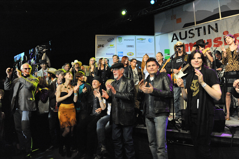 Austin Musicians on stage at the Austin Music Awards © Manuel Nauta