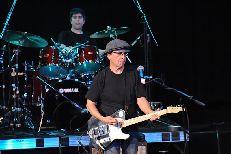 Louie Perez of Los Lobos performs with the band in concert at the Aztec Theater on April 13, 2014 in San Antonio, Texas - USA.
