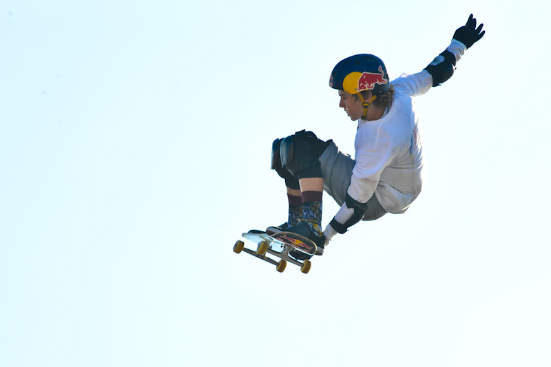 Gold Medalist Tom Schaar at Skateboard Big Air  / Photo © Manuel Nauta