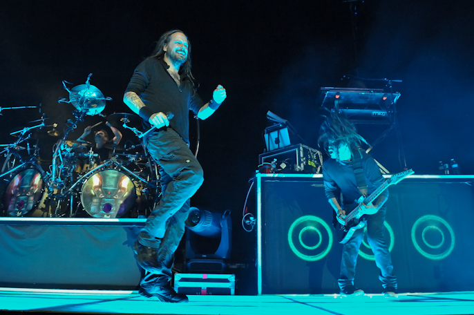 Jonathan Davis with KORN  at The Woodlands / Photo © Manuel Nauta