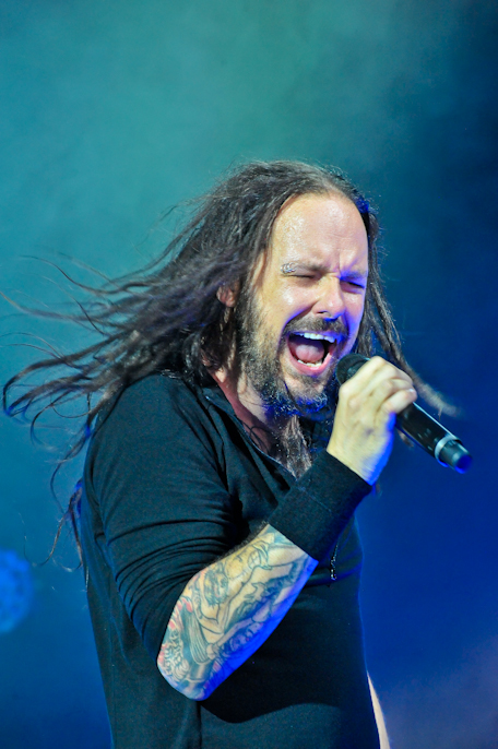 Jonathan Davis with KORN  at The Woodlands / Photo © Manuel Nauta