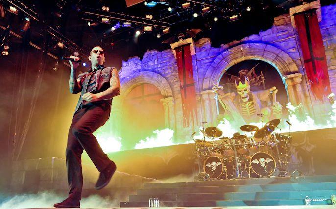 M. Shadows with Avenged Sevenfold at The Woodlands / Photo © Manuel Nauta