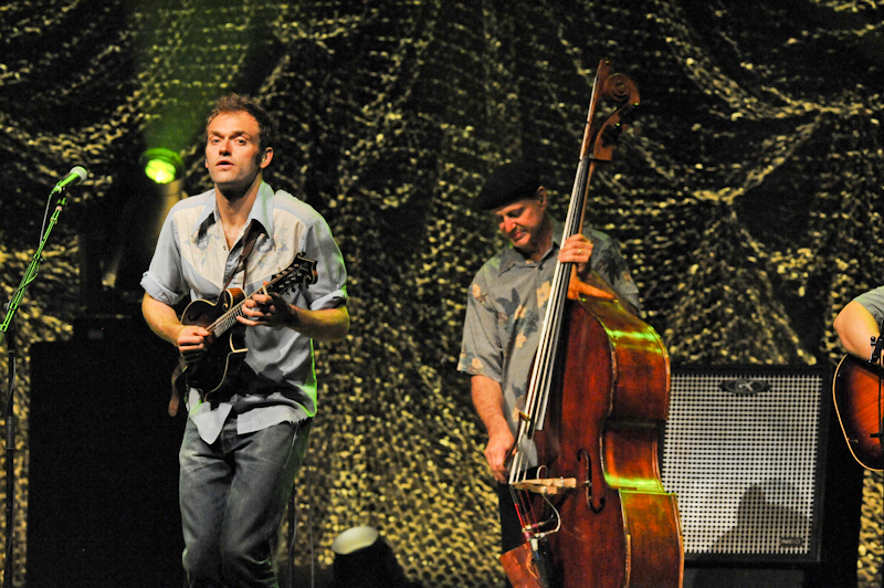 Chris Thile (L) and Mark Schatz of Nickel Creek in concert at ACL Live  / Photo © Manuel Nauta