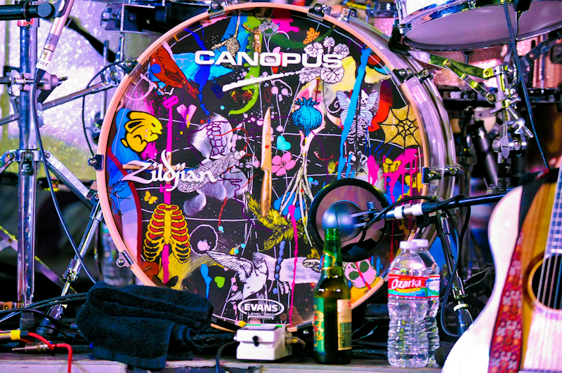 Paolo Nutini's drum set / Photo © Manuel Nauta