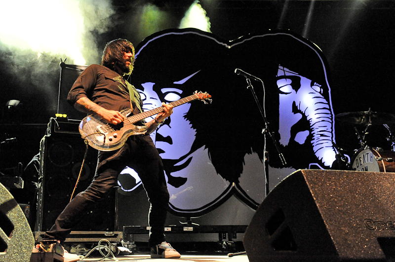 Jesse Keeler of Death From Above 1979 performs in concert during Day 1 of FunFunFun Fest at Auditorium Shores on November 7, 2014 in Austin, Texas. Photo © Manuel Nauta