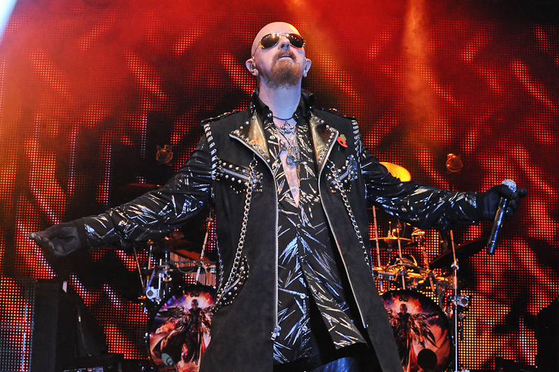 Rob Halford of Judas Priest performs in concert during Day 1 of FunFunFun Fest at Auditorium Shores on November 7, 2014 in Austin, Texas. Photo © Manuel Nauta