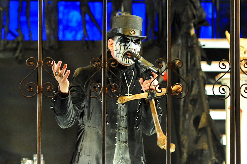 King Diamond performs in concert during Day 2 of FunFunFun Fest at Auditorium Shores on November 8, 2014 in Austin, Texas. Photo © Manuel Nauta
