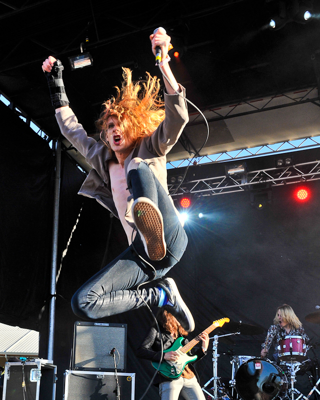 Sam France of Foxygen performs in concert during Day 3 of FunFunFun Fest at Auditorium Shores on November 9, 2014 in Austin, Texas. Photo © Manuel Nauta