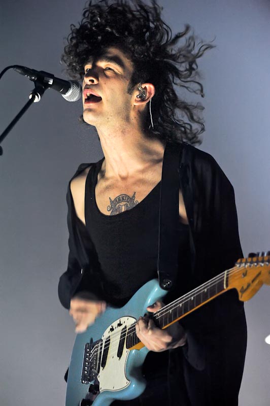 Matthew Healy of the band The 1975 performs in concert at Austin Music Hall on November 25, 2014 in Austin, Texas. Photo © Manuel Nauta