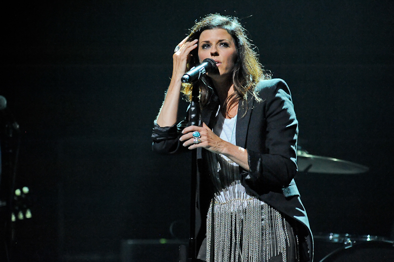 Karen Fairchild of Little Big Town performs onstage during the third Mack, Jack & McConaughey charity gala at ACL Live on April 16, 2015 in Austin, Texas. Photo © Manuel Nauta