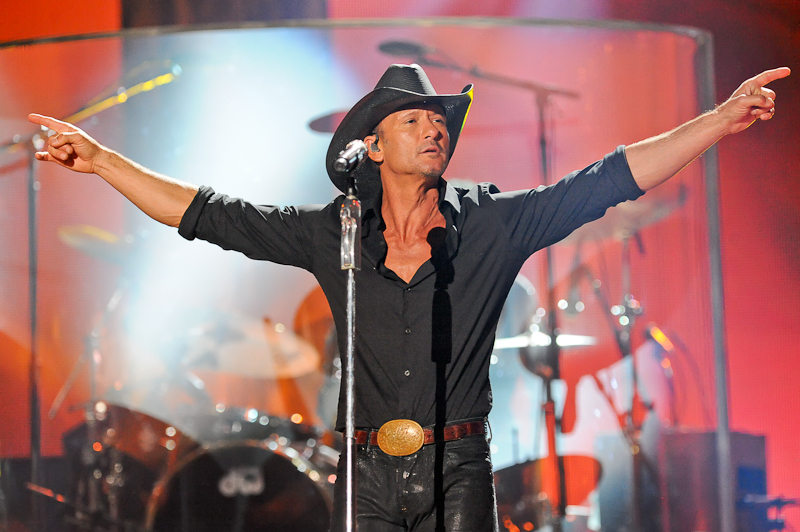 Singer Tim McGraw performs onstage during the 2015 iHeartRadio Country Festival at The Frank Erwin Center on May 2, 2015 in Austin, Texas.  Photo © Manuel Nauta