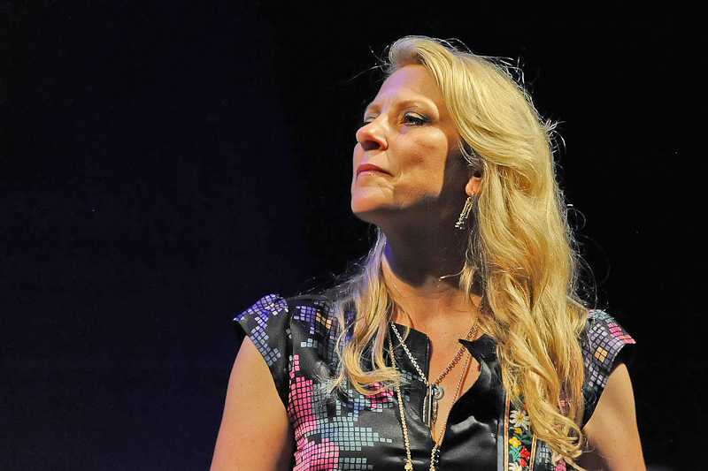 Susan Tedeschi with the Tedeschi Trucks Band performs in concert at Austin360 Amphitheater on July 12, 2015 in Austin, Texas. Photo © Manuel Nauta