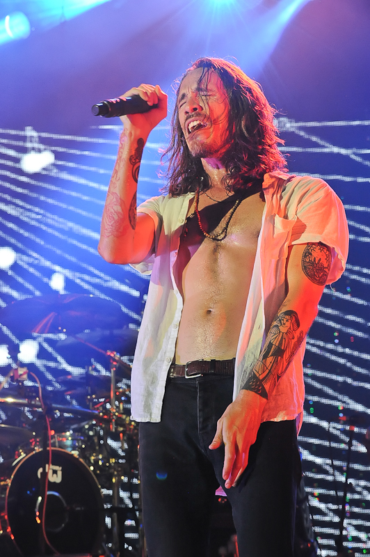 Brandon Boyd of Incubus performs in concert at Austin360 Amphitheater on August 17, 2015 in Austin, Texas. Photo © Manuel Nauta