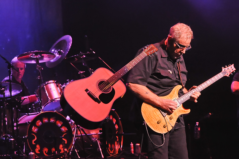 Phil Ehart and Rich Williams of the band Kansas perform in concert at the Long Center on August 20, 2015 in Austin, Texas. Photo © Manuel Nauta