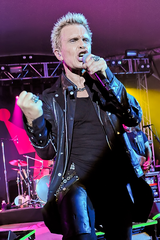 Billy Idol performs in concert at Stubb's on October 1, 2015 in Austin, Texas. Photo © Manuel Nauta