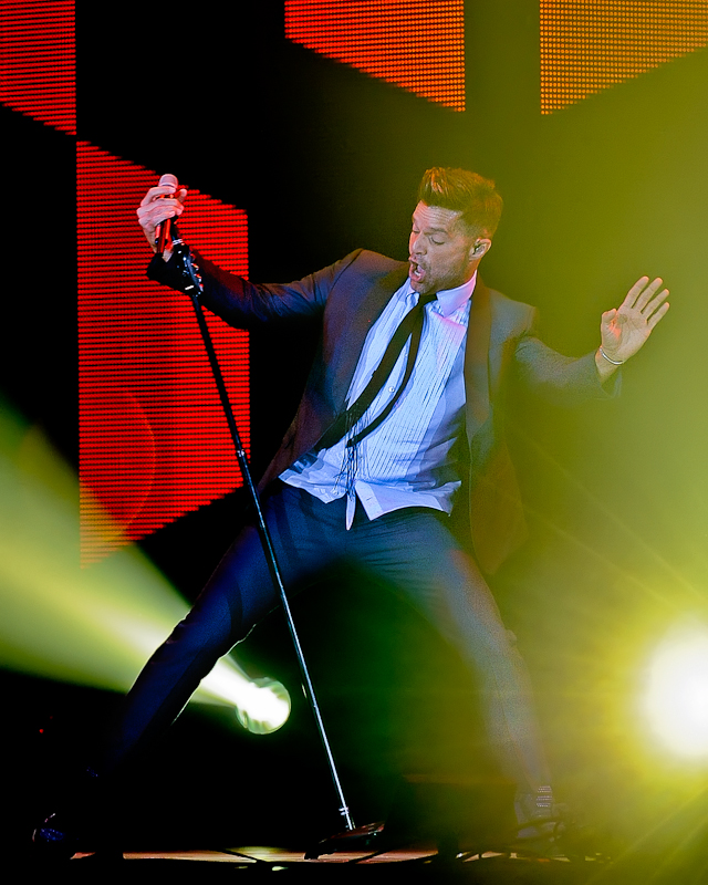 Ricky Martin performs in concert during the ONE WORLD TOUR at the Freeman Coliseum on October 3, 2015 in San Antonio, Texas. Photo © Manuel Nauta