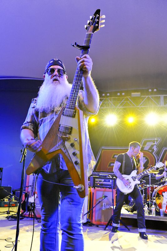 Dave Catching and Jesse Hughes (R) of the band Eagles of Death Metal perform in concert at Stubb's on May 21, 2016 in Austin, Texas. Photo © Manuel Nauta