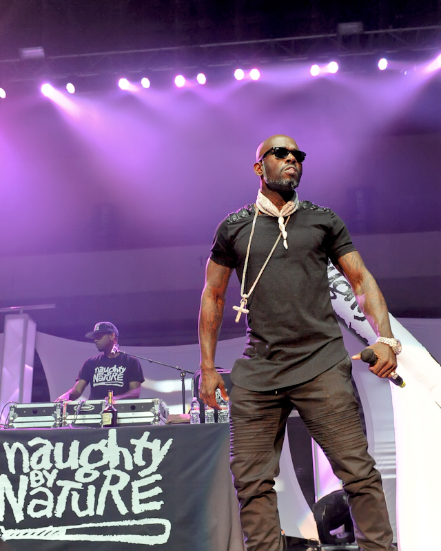 Treach of Naughty by Nature performs onstage as part of '(Baby Got) Back to the 90's ' at the HEB Center on July 22, 2016 in Cedar Park, Texas. Photo © Manuel Nauta