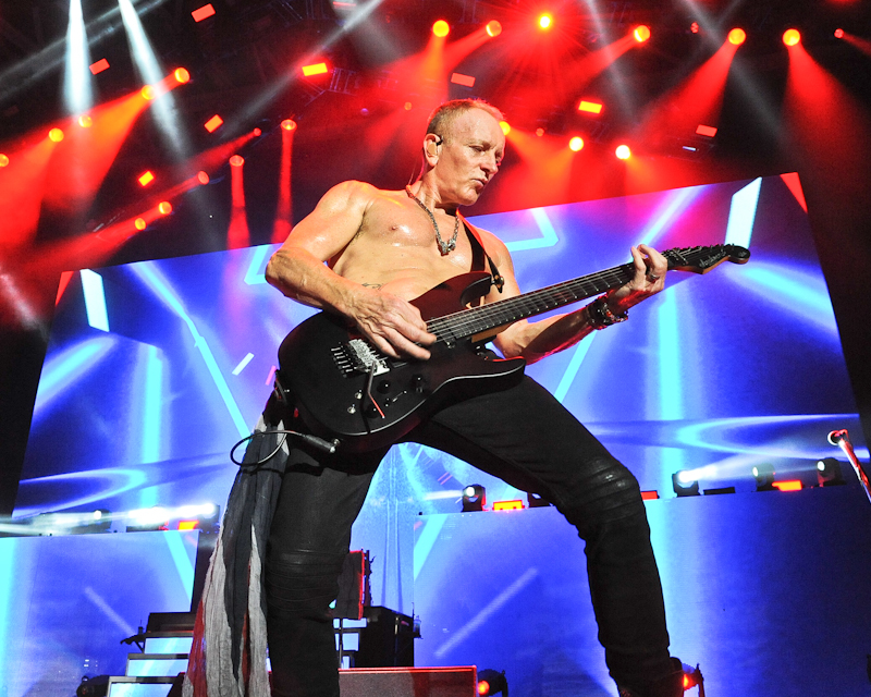 Phil Collen of the band Def Leppard performs in concert at Austin 360 Amphitheater on August 19, 2016 in Austin, Texas. Photo © Manuel Nauta