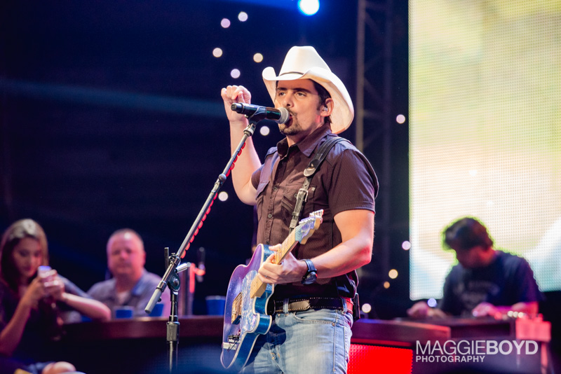 Brad Paisley in concert at H-E-B Center on Friday August 2016 in Cedar Park Texas. Photo © Maggie Boyd
