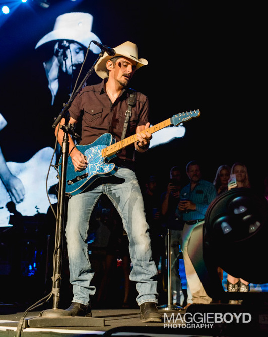Brad Paisley in concert at H-E-B Center on Friday August 2016 in Cedar Park Texas. Photo © Maggie Boyd