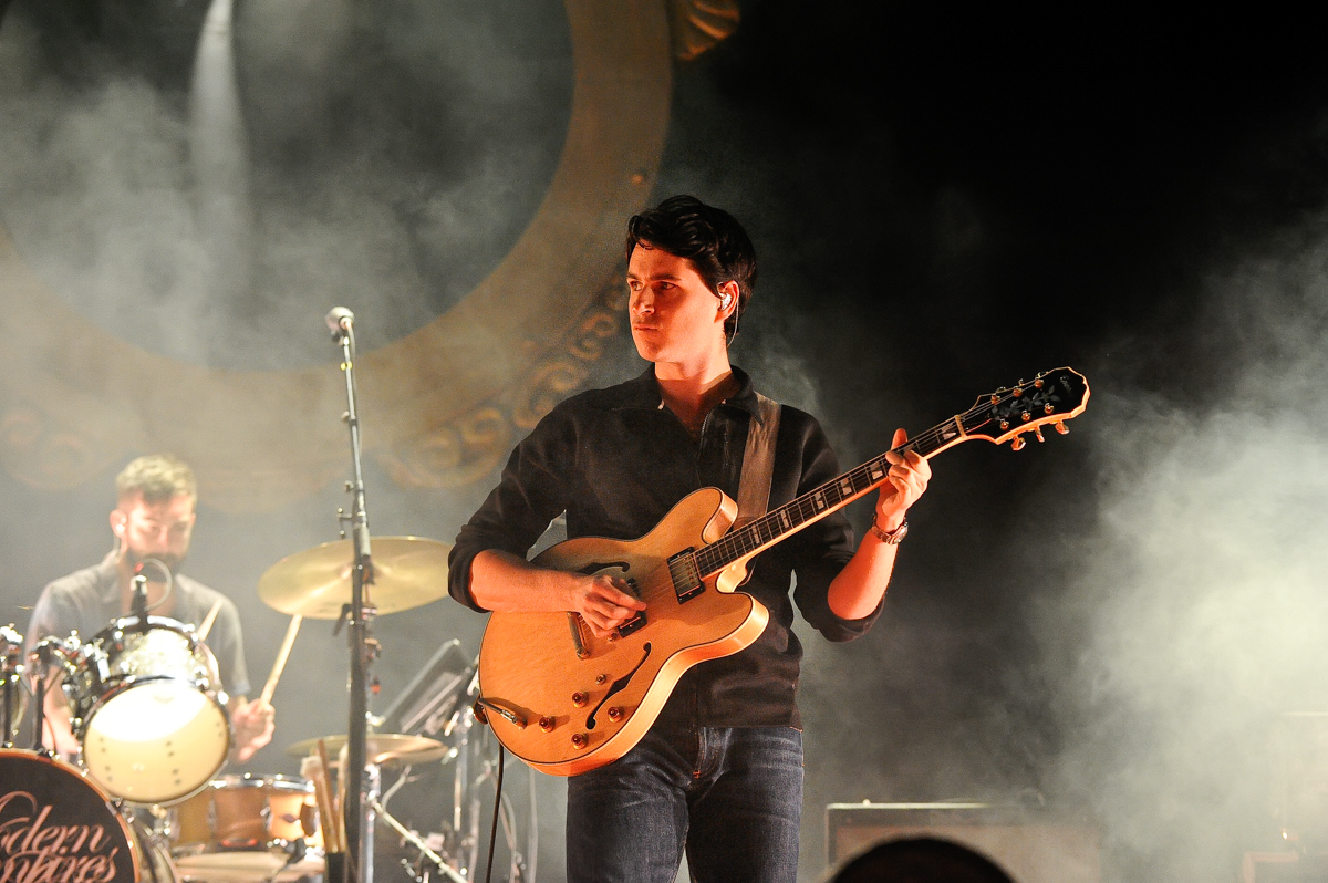 Singer/guitarist Ezra Koenig of Vampire Weekend performs during the Life is Beautiful festival on October 27, 2013 in Las Vegas, Nevada. Photo © Manuel Nauta 