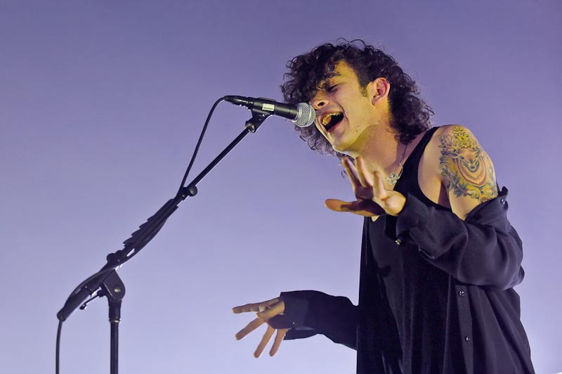 Matthew Healy of the band The 1975 performs in concert at Austin Music Hall on November 25, 2014 in Austin, Texas.