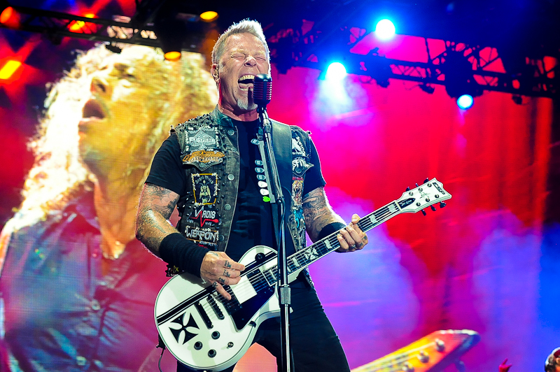 James Hetfield of Metallica performs in concert during X Games Austin at Circuit of The Americas on June 6, 2015 in Austin, Texas. / Photo © Manuel Nauta