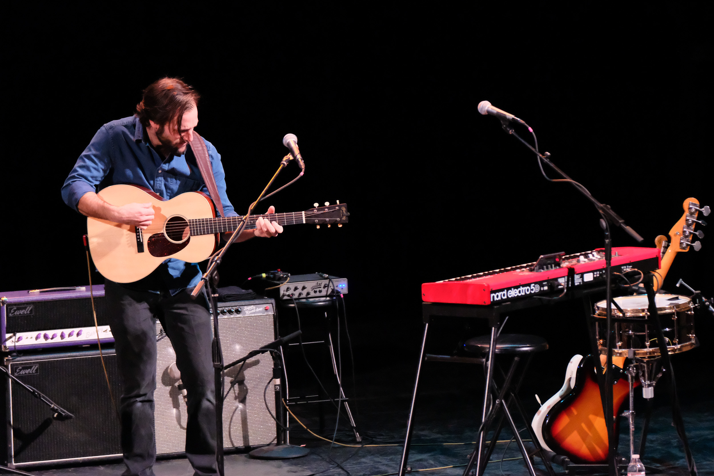 Dave Scher performs in concert on the Eric Johnson 2020 tour Classics: Present and Past at The Aztec Theatre on January 30, 2020 in San Antonio, Texas. Photo © Manuel Nauta