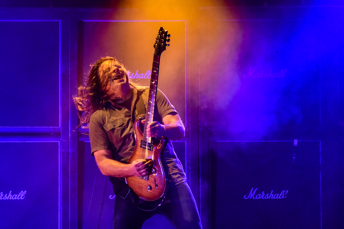 Mike Mushok performs in concert with Staind at the Germania Insurance Amphitheater in Austin, Texas on September 18, 2021. Photo © Manuel Nauta